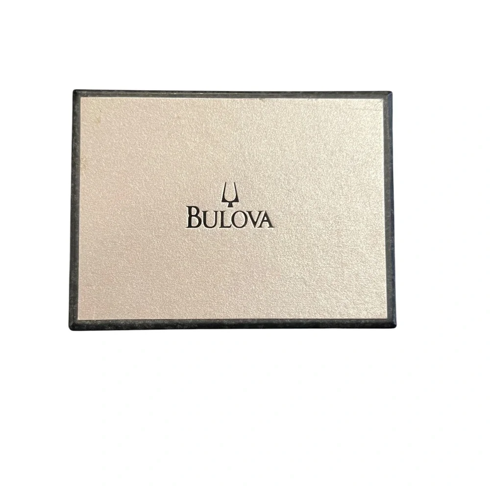 Bulova Two-Tone Silver Gold Dress‎ Watch Stainless Steel Water Resistant C937521